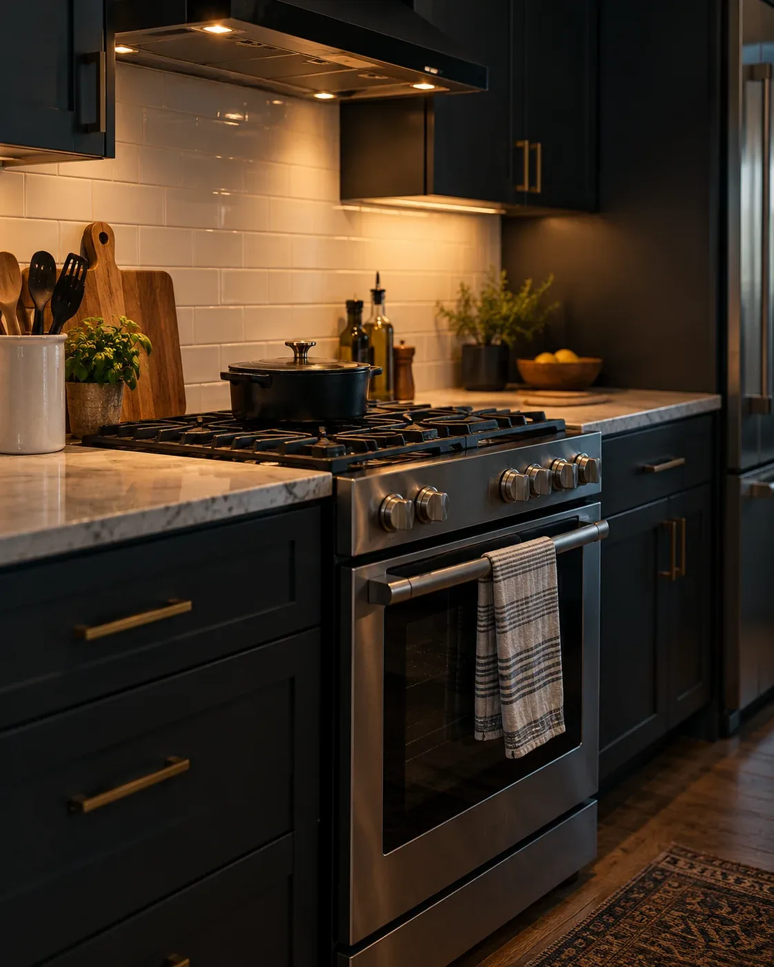Electric kitchen stove and cooktop in a Midland Ontario home
